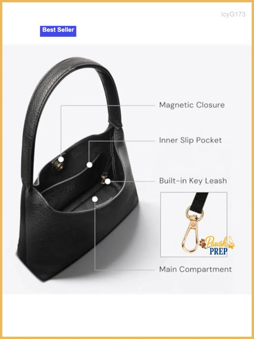 Slouchy Hobo Shoulder Bag for Women Vegan Leather Small Purse Compact Everyday